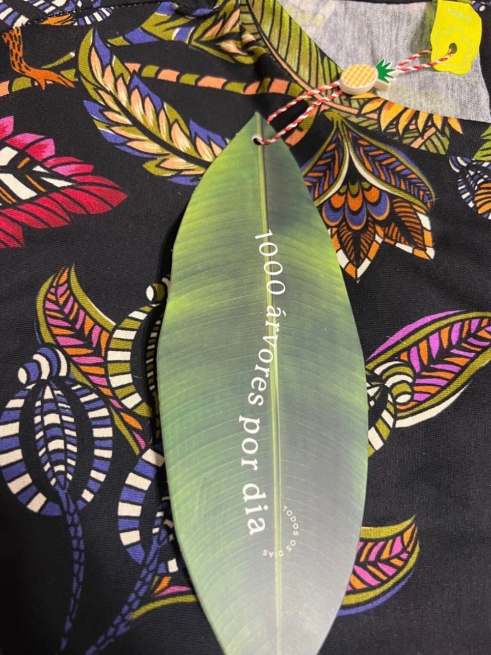 FARM Rio Black Maxi Dress with Colorful Tropical Foliage - Picture 4 of 6